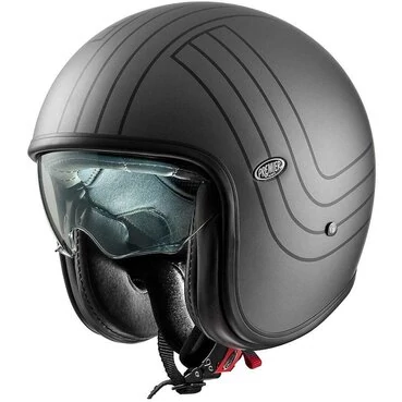 Motorcycle Мотошлем Jet Premier VINTAGE EX 17 BM Matt Gray