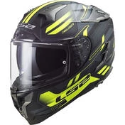 Full Face Motorcycle Мотошлем In HPFC Touring Ls2 FF327 CHALLENGER Spin Matt Black Fluo Yellow