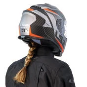 LS2 FF800 Storm II Racer Full Face Helmet Matt Titanium Orange