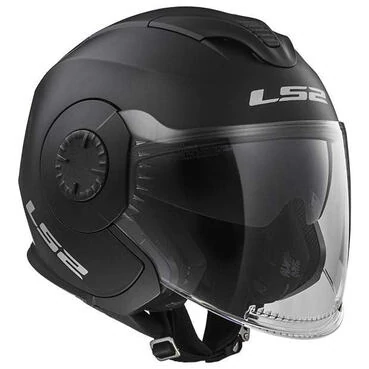 LS2 Verso Solid Open Face Helmet Черный