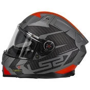 LS2 FF811 Vector II Splitter Full Face Helmet Matt Titanium / Red