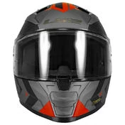LS2 FF811 Vector II Splitter Full Face Helmet Matt Titanium / Red
