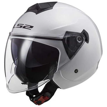 LS2 OF573 Twister II Open Face Helmet Solid / White