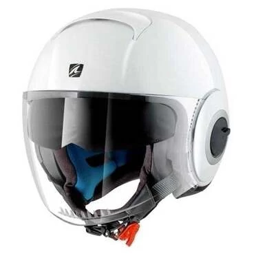 SHARK Nano Blank Open Face Helmet White Azur