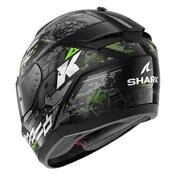SHARK Ridill 2 Molokai Full Face Helmet Black / Silver / Green