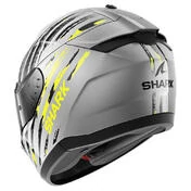 SHARK Ridill 2 Full Face Helmet Silver / Anthracite / Yellow