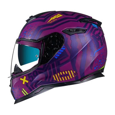 NEXX SX.100 Enigma Full Face Helmet Aubergine Matte