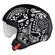 NEXX Y.10 Artville Open Face Helmet Черно-белый