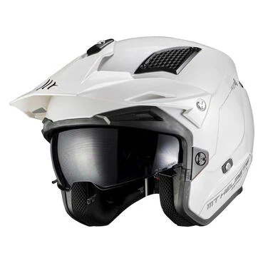 MT Helmets District SV S Solid Open Face Helmet Белый