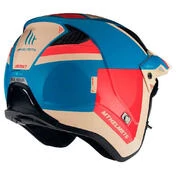 MT Helmets District SV S Analog Open Face Helmet Glossy Blue / Orange