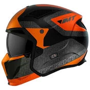 MT Helmets Streetfighter SV S Totem Convertible Helmet Matt Orange