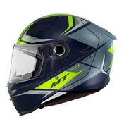MT Helmets Revenge II S Hatax Full Face Helmet Matt Black / Fluo Green