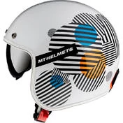 MT HELMETS Le Mans 2 SV Zero Open Face Helmet Gloss Pearl / Orange