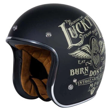 ORIGINE Primo Flying Wheel Open Face Helmet Черный