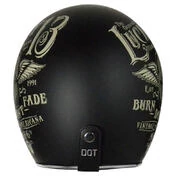 ORIGINE Primo Flying Wheel Open Face Helmet Черный