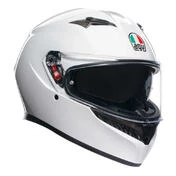 AGV K3 E2206 MPLK Full Face Helmet Mono Seta White