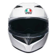 AGV K3 E2206 MPLK Full Face Helmet Mono Seta White