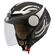 SMK Streem Heroic Open Face Helmet Черно-белый