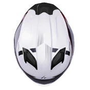 STORMER ZS 1001 Full Face Helmet Glossy White Red