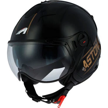 ASTONE Mini S Sport Cooper Graphic Open Face Helmet Черный