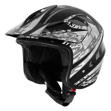 NAU N400 Overnet Open Face Helmet Серо-черный