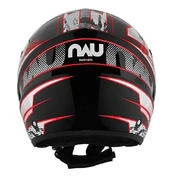 NAU N400 Overnet Open Face Helmet Красно-черный