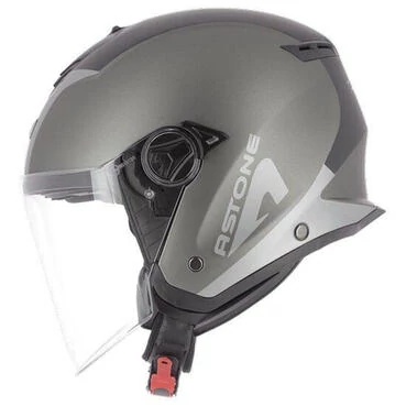 ASTONE Mini S Wipe Open Face Helmet matt gun metal