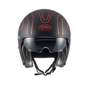 PREMIER HELMETS 23 Vintage FR BM 22.06 Open Face Helmet Красно-черный