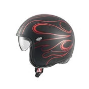 PREMIER HELMETS 23 Vintage FR BM 22.06 Open Face Helmet Красно-черный