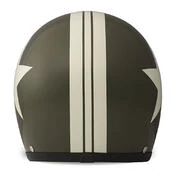 DMD Vintage Open Face Helmet Star Green