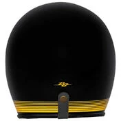 RUSTY STITCHES Fonzie Open Face Helmet matt black / yellow