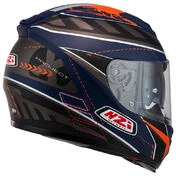 NZI Eurus 2 Duo Full Face Helmet Matt Project Blue / Anthracite / Orange