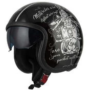 NZI Rolling 4 Sun Open Face Helmet Glossy Tank Silver