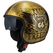 NZI Rolling 4 Sun Open Face Helmet Glossy Wings