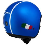 NZI Rolling 4 Sun Open Face Helmet Matt Flusso Azzurro