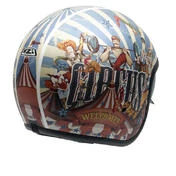 NZI Rolling 4 Sun Open Face Helmet Matt Welcome