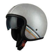 NZI Rolling 4 Sun Open Face Helmet Matt Linien Light Grey