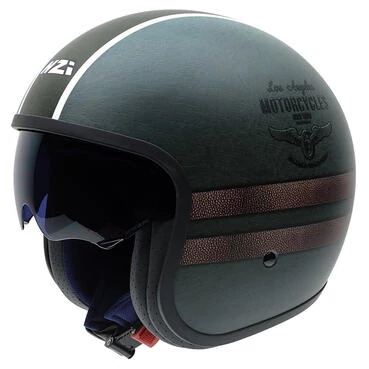 NZI Rolling 4 Sun Open Face Helmet Matt Los Angeles