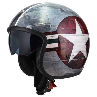 NZI Rolling 4 Sun Open Face Helmet Glossy Aeronautica Japan