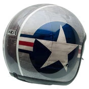 NZI Rolling 4 Sun Open Face Helmet Glossy Aeronautica