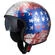 NZI Rolling 4 Sun Open Face Helmet Glossy Born