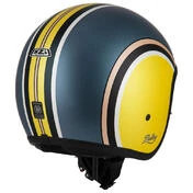 NZI Rolling 4 Sun Open Face Helmet Matt Diana Lime / Titanium