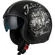NZI Rolling 4 Sun Open Face Helmet Matt Bello Silver