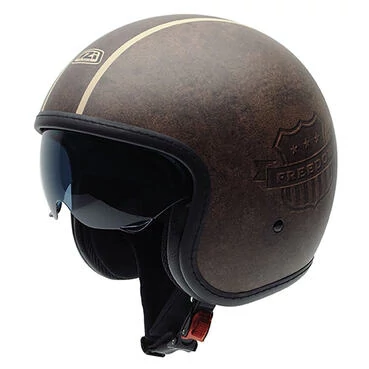 NZI Rolling 4 Sun Open Face Helmet Matt Tristar