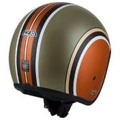 NZI Rolling 4 Sun Open Face Helmet Matt Diana Orange / Copper