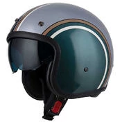 NZI Rolling 4 Sun Open Face Helmet Matt Diana Musgo / Platinum
