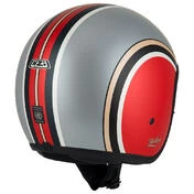 NZI Rolling 4 Sun Open Face Helmet Matt Diana Red / Platinum