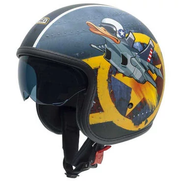 NZI Rolling 4 Sun Open Face Helmet Matt Duck