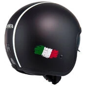 NZI Rolling 4 Sun Open Face Helmet Matt Flusso Nero