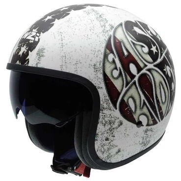 NZI Rolling 4 Sun Open Face Helmet Matt Easy Rider